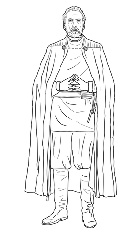 Count Dooku Coloring Page